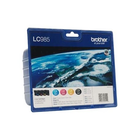 Brother originální ink LC-985VALBP, CMYK, 300str., Brother DCP-J125, J315W, J515W