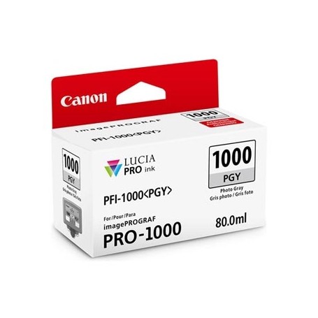 Canon originální ink 0553C001, photo grey, 3165str., 80ml, PFI-1000PGY, Canon imagePROGRAF PRO-1000