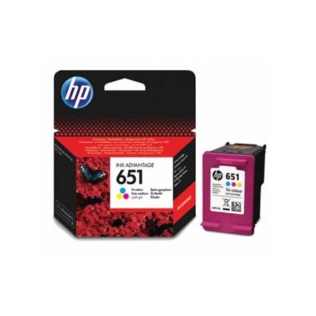 HP originální ink C2P11AE, HP 651, tri-colour, 300str., HP DeskJet IA 5645, 5575, Officejet 202,252 Mobile