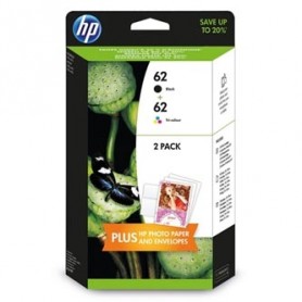 HP originální ink sada N9J71AE, HP 62, black/color, 200/165str., 4.4.2005ml, HP Envy 5640, 5644, 5660, 7640, Officejet 8040 with