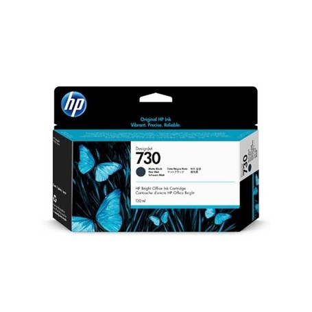 HP originální ink P2V65A, HP 730, matte black, 130ml, HP