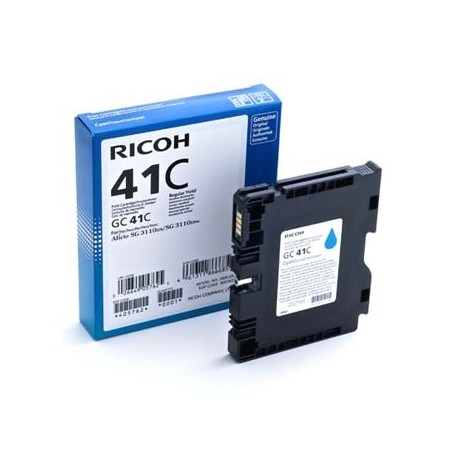 Ricoh originální gelová náplň 405762, cyan, 2200str., GC41HC, Ricoh AFICIO SG 2110N, 3110DN, 3110DNW