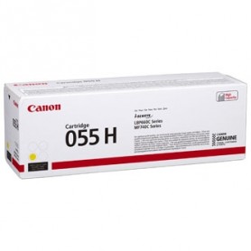 Canon originální toner 055YH, yellow, 5900str., 3017C002, high capacity, Canon MF742Cdw, MF744Cdw, MF746Cx, LBP663Cdw, LBP664Cx